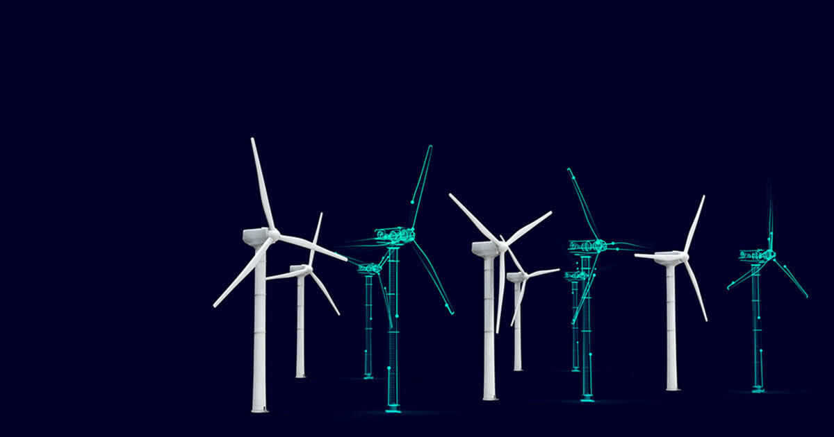 3D Simulation von mehreren Windmühlen