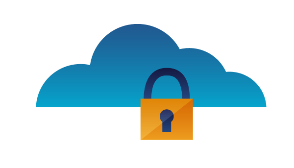 Eine Wolke mit einem Schloss.